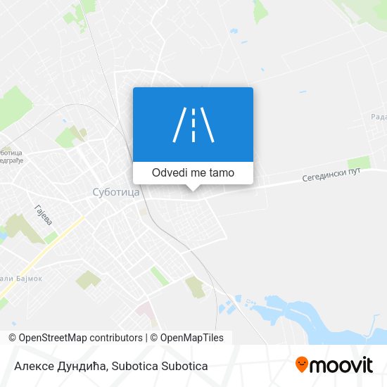 Алексе Дундића mapa