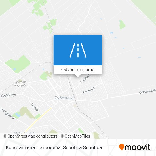 Константина Петровића mapa