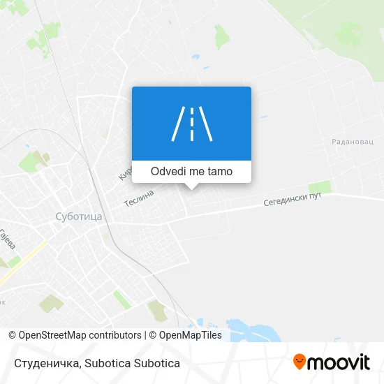 Студеничка mapa