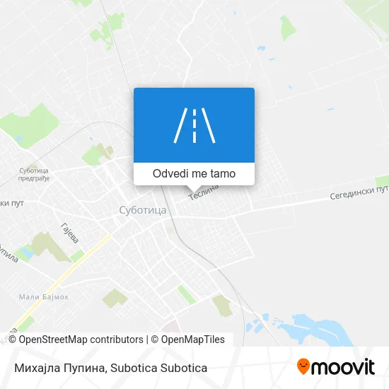 Михајла Пупина mapa