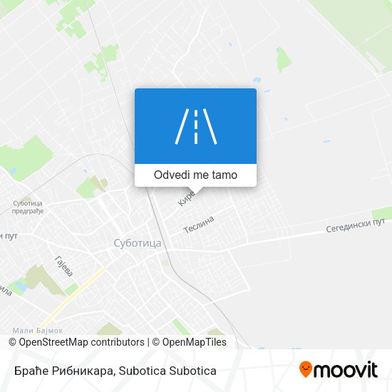 Браће Рибникара mapa