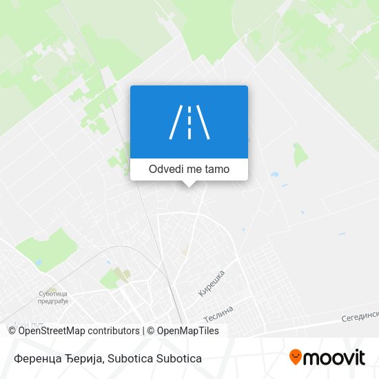 Ференца Ђерија mapa