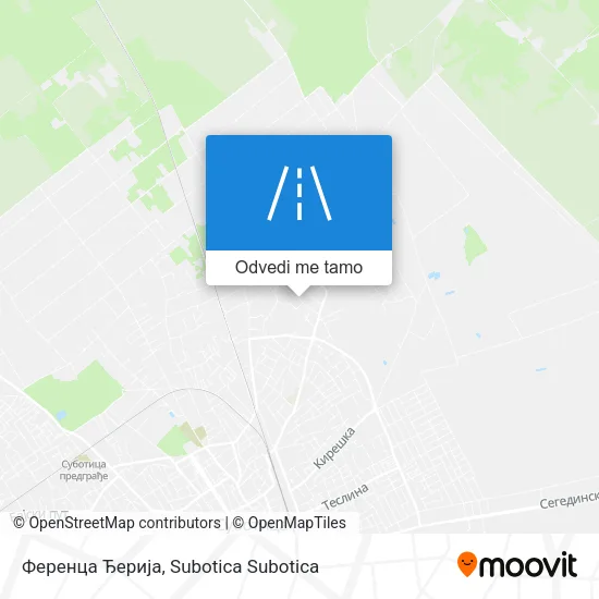 Ференца Ђерија mapa