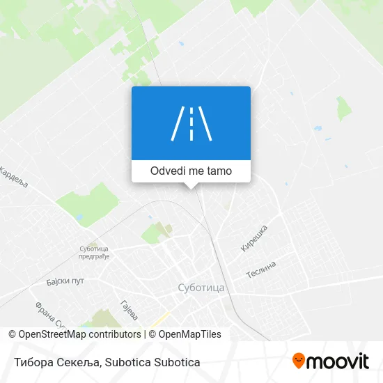 Тибора Секеља mapa