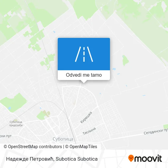 Надежде Петровић mapa