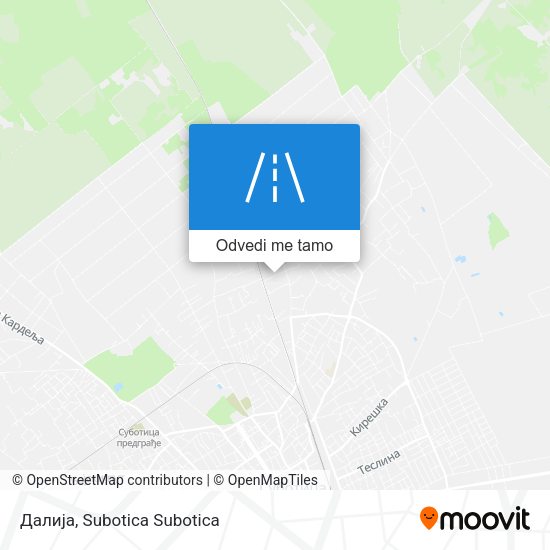 Далија mapa
