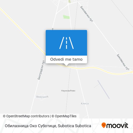 Обилазница Око Суботице mapa