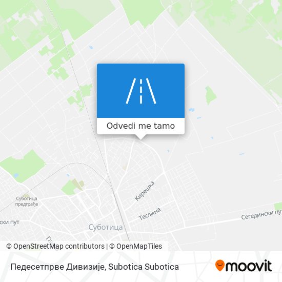 Педесетпрве Дивизије mapa