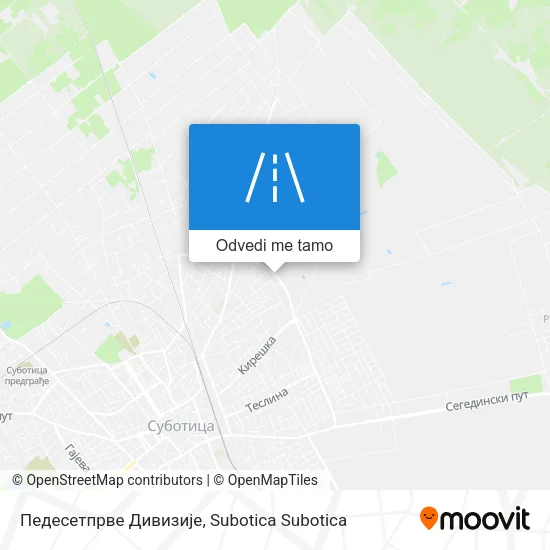 Педесетпрве Дивизије mapa