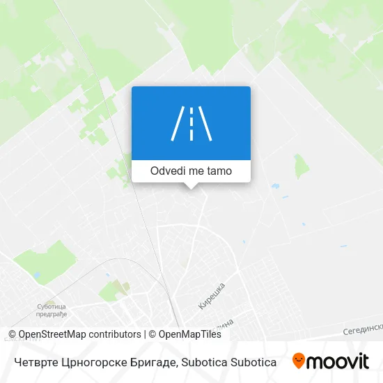 Четврте Црногорске Бригаде mapa