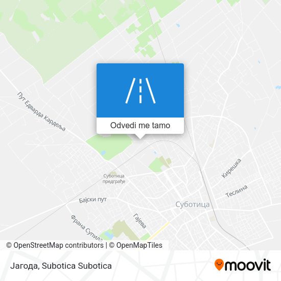 Јагода mapa