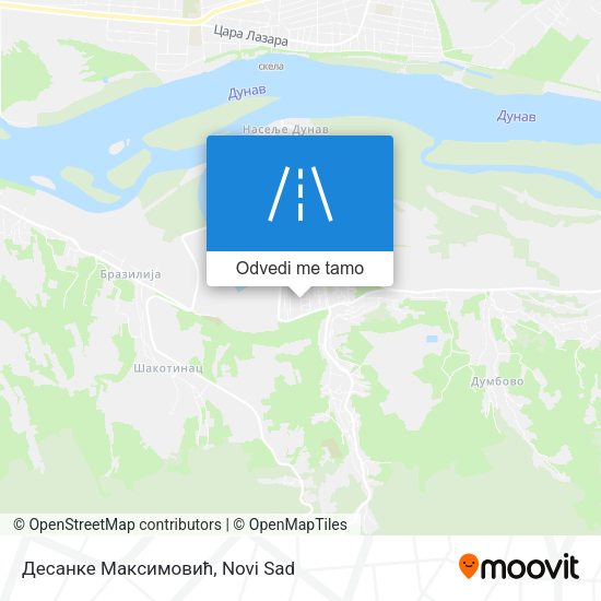 Десанке Максимовић mapa