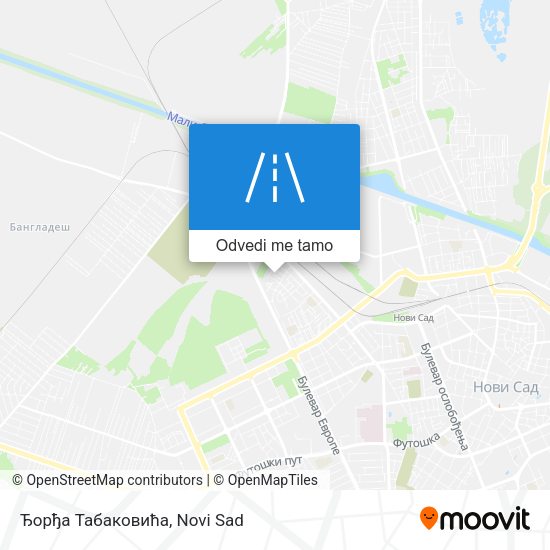 Ђорђа Табаковића mapa