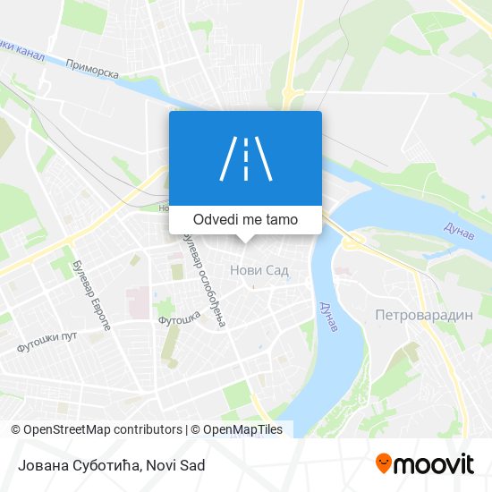 Јована Суботића mapa