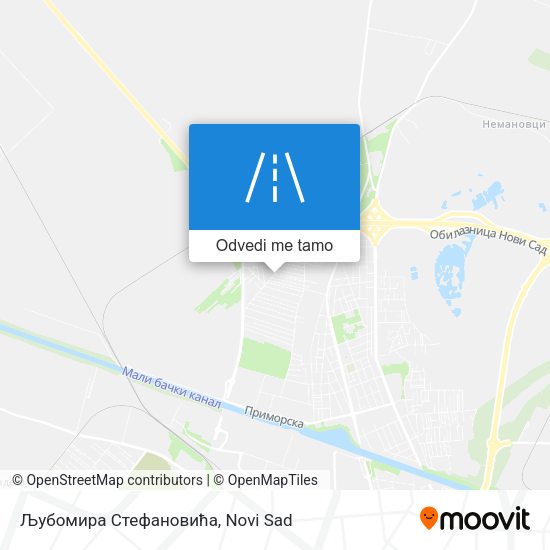 Љубомира Стефановића mapa