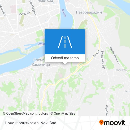 Џона Фронтигама mapa