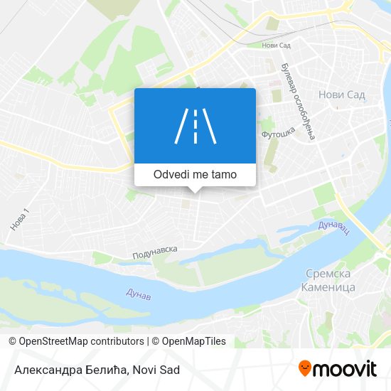 Александра Белића mapa