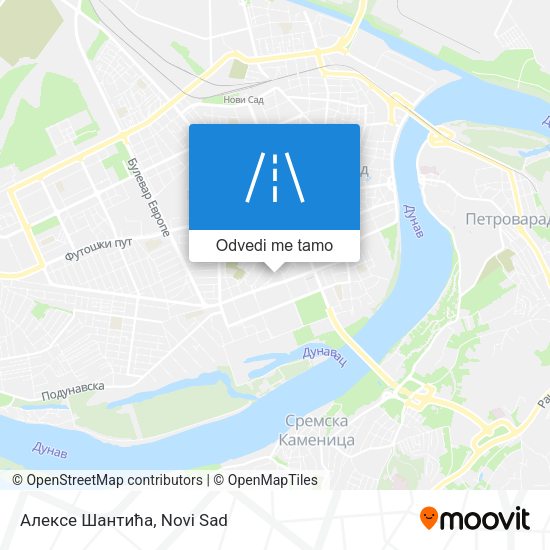 Алексе Шантића mapa