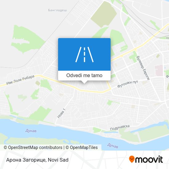 Арона Загорице mapa