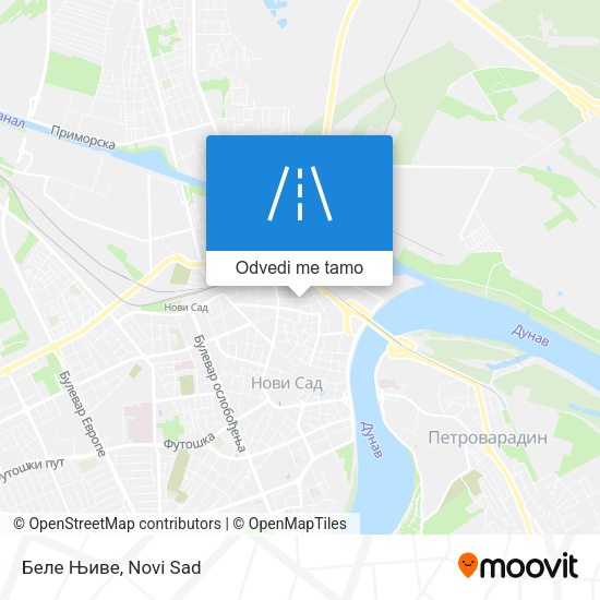 Беле Њиве mapa