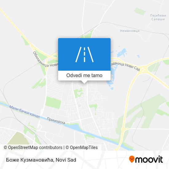Боже Кузмановића mapa