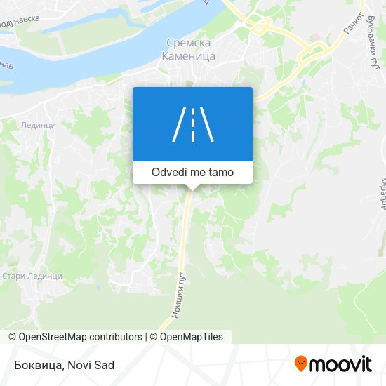 Боквица mapa
