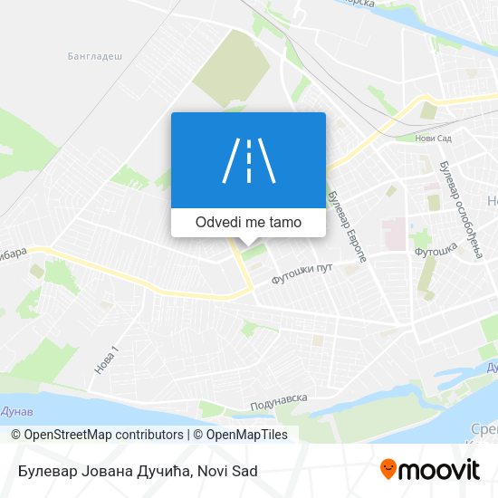 Булевар Јована Дучића mapa