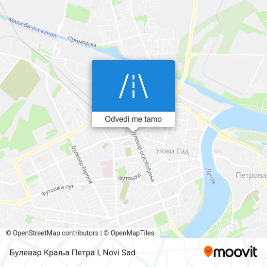 Булевар Краља Петра I mapa