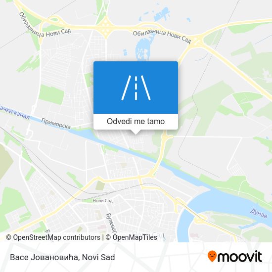 Васе Јовановића mapa