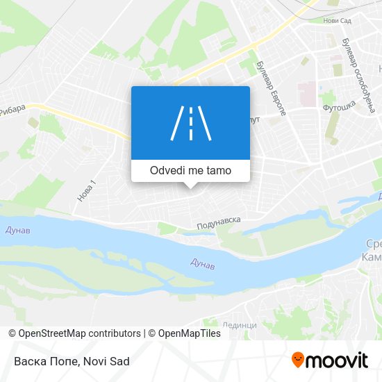 Васка Попе mapa