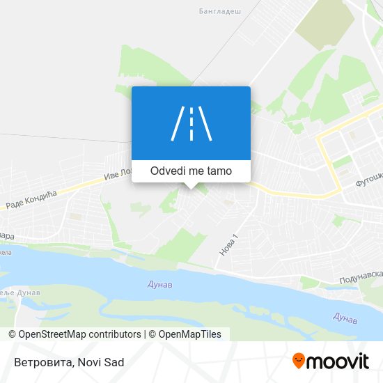 Ветровита mapa