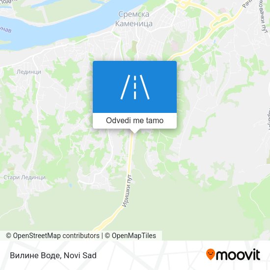 Вилине Воде mapa
