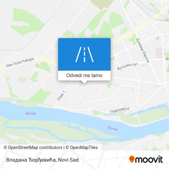 Владана Ђорђевића mapa