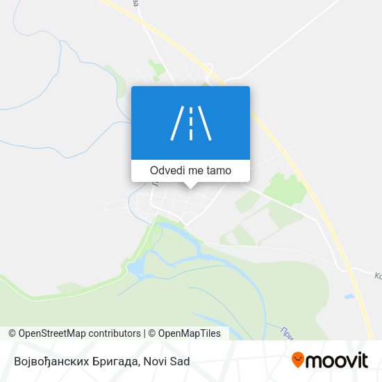 Војвођанских Бригада mapa