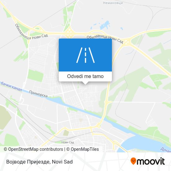 Војводе Пријезде mapa