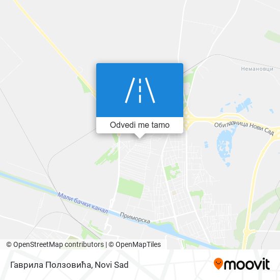 Гаврила Ползовића mapa