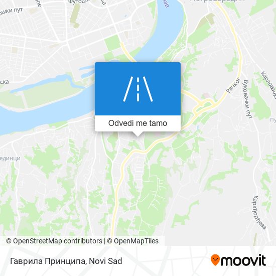 Гаврила Принципа mapa