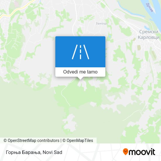 Горња Барања mapa