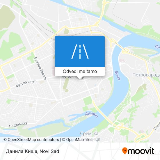 Данила Киша mapa