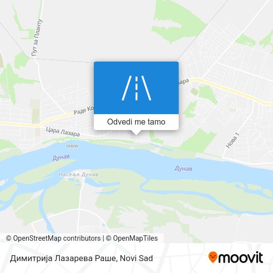 Димитрија Лазарева Раше mapa
