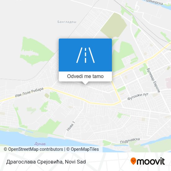 Драгослава Срејовића mapa
