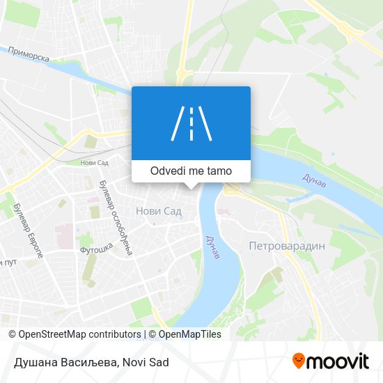 Душана Васиљева mapa