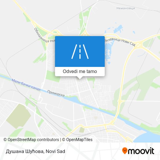 Душана Шућова mapa