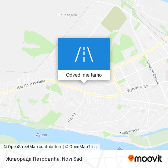 Живорада Петровића mapa