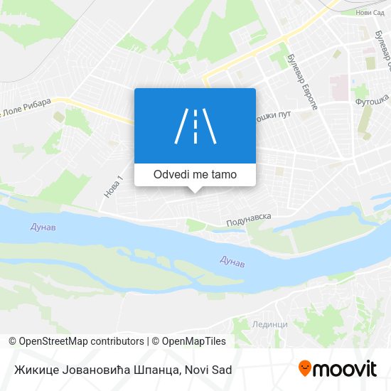 Жикице Јовановића Шпанца mapa