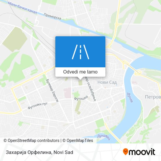 Захарија Орфелина mapa