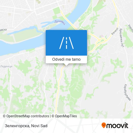 Зеленгорска mapa