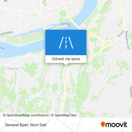 Зелени Брег mapa