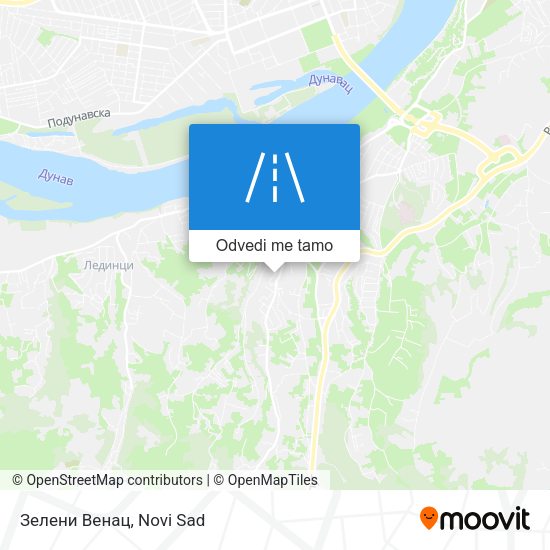 Зелени Венац mapa