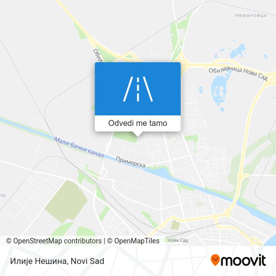 Илије Нешина mapa